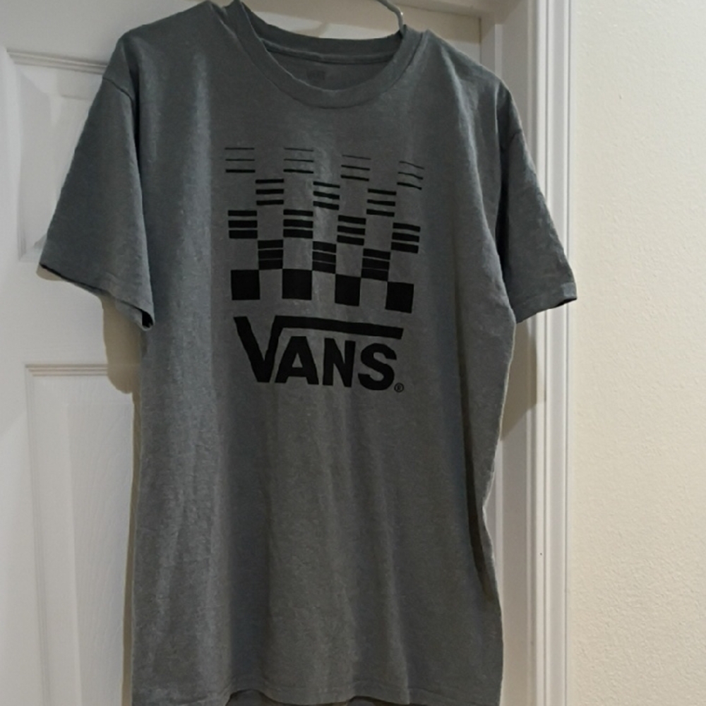 Vans Gray and Black Short Sleeve Tee
